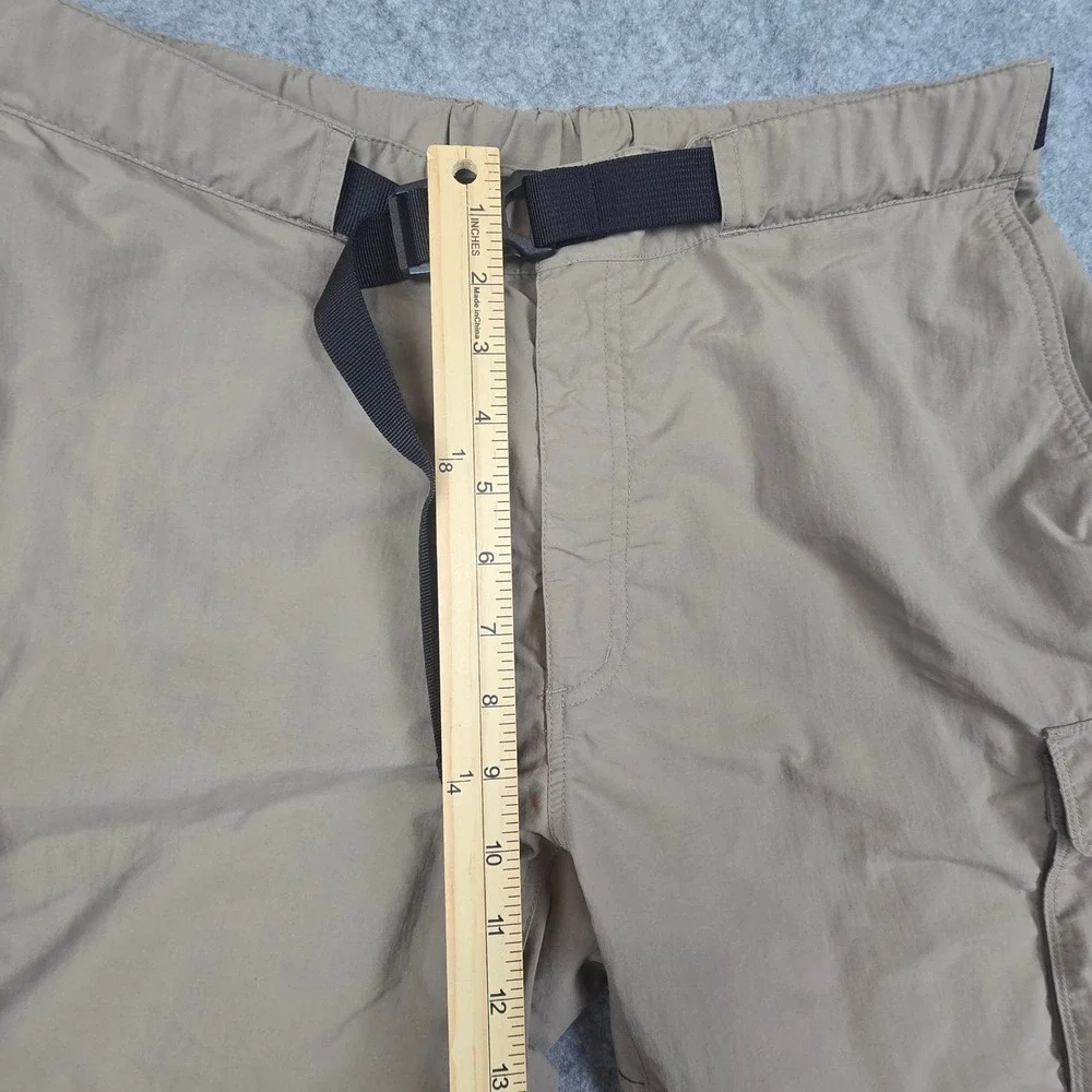 EMS Cargo Shorts Mens 36 Tan Regular Fit Nylon Hiking Utility Belted S18M0857